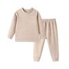 Roupa Íntima Térmica Infantil com Tecido Dupla Face Escovado, Conjunto Base (Blusa e Calça), Gola Meio Alta, Roupa Térmica para Meninos e Meninas
