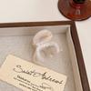 Corea del Sur Ins Vintage Pulpo Rojo Pinza de Agarre Mediana Etiqueta Dorada Sentido Chocolate Engrosado Pinza para el Cabello