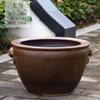 Jingdezhen Tanque Grande de Agua Tanque de Nenúfar Maceta de Loto Árbol de Hierro Árbol Bonsái Maceta para Plantar Flores Extra Grande Patio Sala de Estar Cerámica