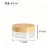 Pote Transparente Personalizado de PET 68 Dentes Pote de Plástico Grau Alimentício Garrafa Plástica de Grande Capacidade Pote para Embalagem de Lanches Garrafa de Boca Larga