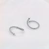 Anillo Holder Vacío de Plata de Ley S925 Caliente por Todas Partes Accesorios de Plata DIY Holder Vacío para Anillos Azul Jade Ámbar Perla 8-10 Perlas