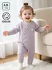 Body de Algodón Puro para Bebés Niños y Niñas, Manga Larga, Todas las Estaciones, Mameluco de Manga Larga, Clase A, Sin Etiquetas, Ropa de Primavera/Otoño