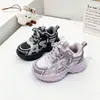 Nuevos 28-38 Dos Algodones Suela Ligera Zapatos Deportivos para Niños Medianos y Grandes Zapatos de Viaje para Niños Estudiantes Casuales Zapatos de Papá