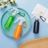 Botella Atomizadora Pequeña de Ratón Ensamblada de 60 ml, Botella de Plástico Líquido Portátil, Botella Dispensadora de Gel Antibacterial Tipo Gancho