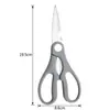 Tijeras de cocina multifuncionales en stock transfronterizas, tijeras para barbacoa, tijeras para alimentos, tijeras de cocina hechas de acero inoxidable de grado alimenticio