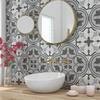 Pegatinas de Azulejos Estilo Bohemio Marroquí Vintage Cocina Baño Pegatinas de Pared Removibles Decoraciones de Pared para el Hogar