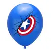 Transfronteiriço o Tema dos Vingadores Capitão América Homem-Aranha Thor Hulk Balão de Látex de 12 polegadas Conjunto