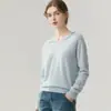 Suéter con Capucha Casual Reductor de Edad 100% Cachemira Pura para Mujer Holgado con Capucha Sudadera de Punto Pulóver Capa Base Venta al por Mayor