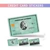 Pegatina de vinilo tipo skin para tarjeta de crédito de 4 piezas tarjeta de débito tarjeta de transporte tarjeta bancaria personalizada antiarañazos antideslizante