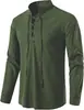 Nueva camisa casual de manga larga con cuello mao para hombre, comercio exterior transfronterizo de Amazon, talla europea, primavera y verano 2022