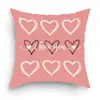 Fronha de Almofada Amor Rosa Dia dos Namorados Transfronteiriça Capa de Almofada Decoração de Casa para Sala de Estar Sofá Feriado Dia dos Namorados