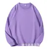Sudadera de Algodón Puro con Cuello Redondo para Hombre, Estilo Primavera y Otoño, Ropa de Otoño para Hombre de Color Sólido, Chaqueta Casual Americana para Hombre, Peso Alto para Otoño