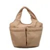 Bolsa Bucket de Nylon Casual da Moda Estilo Coreano para Mulheres 2025 Novo Modelo de Inverno Bolsa de Mão Simples e Estilosa Leve