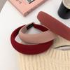 Celebridad de Internet de Corea del Sur 2022 Nuevo Top Craneal Alto Diadema Rosa de Esponja para Mujer Otoño e Invierno Sombrero para Salir Diadema con Pinza para el Cabello