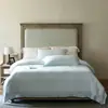 Conjunto de Quatro Peças Gigantemente Macio, Estilo Intelectual e Minimalista, Cor Sólida, Borda Larga, Fio 80, Tencel Lavado. Quarto Simples e Elegante