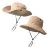 Sombrero de Pesca de Verano, Sombrero de Sol para Senderismo al Aire Libre, Sombrero de Pescador, Sombrero de Protección Solar para Hombre, Cubierta Facial, Sombrero Vaquero con Protección UV