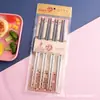 Série Pérola Oriental Doméstica Hashi de Meio Cabo Doméstico Comercial Conjunto de Hashis de Aço Inoxidável com Cabo de Plástico Atacado