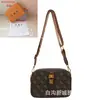 Bolso de Hombro para Cámara Retro Estampado Europeo y Americano 2025 Transfronterizo Nuevo Letra Más Vendido Bolso Pequeño Cuadrado Cruzado para Mujer