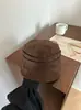 Sombrero ecuestre plano suelto vintage circunferencia de cabeza grande gamuza felpa retro plisado Maillard tamaño grande gorra plana gorra de vendedor de periódicos