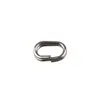Luya pesca en el mar acero inoxidable anillo doble de alta compresión traje de anillos dobles ovalados conector de anillo plano de presión anillo de conexión