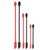 Mini Raspador de Silicone de Ponta Fina com Duas Cabeças Conjunto de 3 Peças para Cavar Produtos Cosméticos e de Cuidados com a Pele Colher Raspadora de Manteiga e Geleia Venda por Atacado