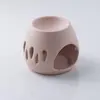 Precio de Fábrica Patrón Personalizado Porcelana Quemador de Aceites Esenciales Lámpara Blanco Mate Fábrica Fábrica Nórdico Simple Decoraciones de Escritorio