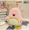 Linda Bolsa Cruzada de Peluche de Pingüino Gordito de Dibujos Animados para Niñas, Nueva Mochila Ligera de Peluche para Estudiantes de Otoño e Invierno