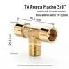Cotovelo de Rosca Interna e Externa de Cobre, Tês de Rosca Externa, Conexões para Tubos de Cobre, Cotovelo com Rosca Externa e Interna de 4 Pontos, 2 Pontos