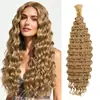 Extensiones de Cabello Sintético Rizado Profundo Europeas y Americanas Transfronterizas, Trenzas de Cabello Rizado Largo para Crochet, Cabello para Crochet