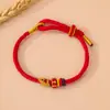 Pulseira de Nó Wenchang, Corda Colorida, Pulseira de Corda Vermelha Tecida à Mão para Homens e Mulheres, Presente para Estudantes, Pulseira do Festival do Barco-Dragão Atacado
