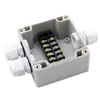 Caja de empalmes para exteriores YX con terminales para farolas, caja adaptadora de cable de alta potencia de una entrada y una salida, caja de distribución de plástico