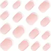 Arte de Uñas Cortas Color Rosa Nude Mate Estilo Francés Premium Transfronterizo, Pegatinas de Uñas Estilo Dulce y Sencillo para Uso Diario, Disponibles para Venta al por Mayor