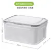 Cesta de drenaje de doble capa y caja de conservación de alimentos, contenedor de almacenamiento de cocina de gran capacidad para uso doméstico, caja selladora para refrigerador y congelador, cesta de drenaje y caja de conservación de alimentos