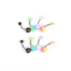 Piercings de Ombligo Transfronterizos, Aretes de Lunares Coloridos, Anillos para el Ombligo, Iridiscentes, Únicos, Sencillos, Exagerados, Joyería de Piercing de Moda al por Mayor