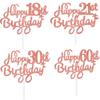 Cartão de bolo de feliz aniversário digital transfronteiriço, decoração de festa de 1 ano, 10 anos, 70, 80, 90, 100 anos