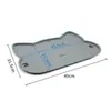 Tapete de Silicona para Mascotas Transfronterizo Impermeable Antideslizante Tapete de Alimentación Borde Elevado Tapete para Comida Tapete para Comedero de Gato y Perro Tapete para Comida de Gato
