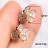 Brincos Cao Shi Flor de Diamante Retro Francês Alto Padrão Sentido Temperamento Feminino Brincos Totalmente Diamantados Transfronteiriços Novos Brincos