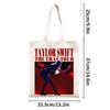 Bolsa de Lona Taylor Swift Molde de Taylor Swift Bolsa de Lona Alrededor de Taylor Swift Compras Tote