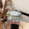 Bolso de Cadena Romboidal Transfronterizo para Mujer 2025 Nuevo Moda de Alta Gama Mini Bolso de Hombro Cruzado Popular Bolso Cuadrado Pequeño