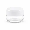 Fabricante mayorista en stock de tarros de vidrio transparente para crema de 5 g y 15 g para envases de crema facial para el cuidado de la piel y contorno de ojos, materiales de embalaje cosmético