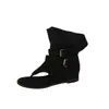 Sandálias de Dedo Incríveis Botas de Cano Alto Primavera Retro Novo Estilo Botinhas de Nicho Botinhas Mais Vendidas para Mulheres com Coberturas para Pernas de Calça