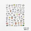 Pegatinas Transfronterizas para Uñas Jelly Nuevas Conejito Lindo Fresa Dibujos Animados Decoraciones para Uñas Pegatinas para Uñas en Relieve 5D