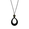Nuevo Collar Largo Retro Estilo Chino Difuminado para Mujer Diseño de Nicho Cadena para Suéter de Gama Alta Accesorios Versátiles Simples para Cuello Halter