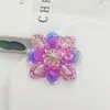 Parches de tela con lentejuelas multicolores brillantes y flores de perlas para decoración de zapatos, accesorios de ropa y materiales para encajes DIY.