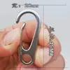 Fornecimento de Fábrica Chaveiro de Metal Aço Inoxidável 304 Acessórios de Ferramentas para Presente Gancho de Mola Anti-ferrugem para Exterior