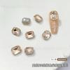 Color Seda Alto Cristal K9 Diamante Puntiagudo Poco Profundo Brillo Champaña Con Forma Adornos de Diamante con Forma Dulce de Amor Adornos para Uñas Lote Completo
