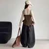 Conjunto de Primavera y Otoño para Niñas 2026 Nuevo Casual Niña Top Falso de Dos Piezas con Pantalones de Globo Relajados