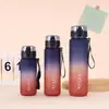 Copo de Água Verão Fosco Cor Degradê Copo Prático Garrafa de Água Esportiva Portátil Grande Capacidade Copo Espacial Copo de Água Transfronteiriço Venda por Atacado