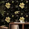 Pegatina de Pared Floral Romántica Autoadhesiva Papel Tapiz Resistente a la Humedad y al Moho Ecológico Lujo Ligero Decorativa para Pared de Dormitorio Armario Renovación