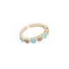 Anillo de Amor con Goteo de Aceite de Diamantes Completos Transfronterizo para Mujer, Joyería Retro Personalizada, Artesanía Multicolor Simple R062